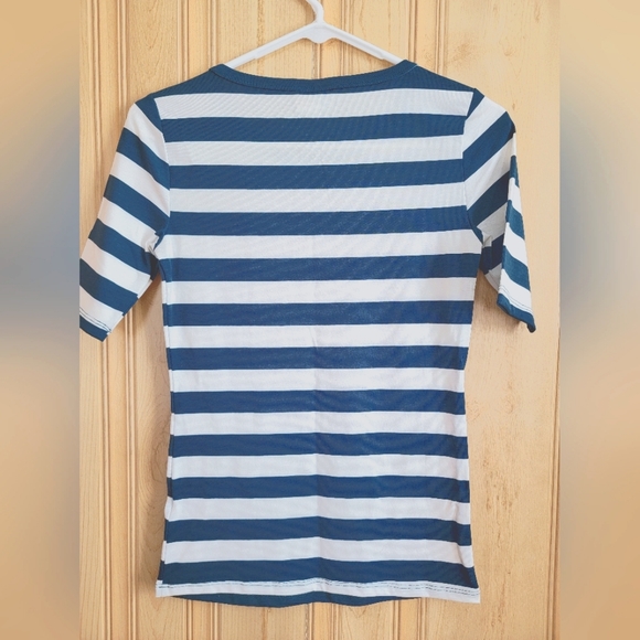 Lularoe Teal & White Top - Picture 3 of 3